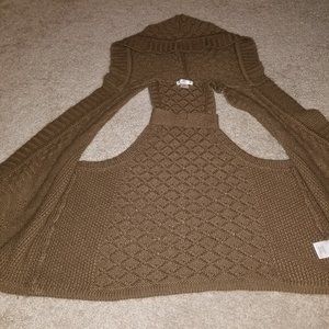 XS Brown Knit Vest Sweater